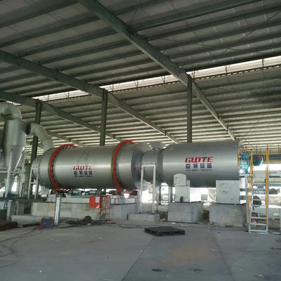 Acero inoxidable 304 Tres secadores de tambor rotativo para arena de silicio de tamaño de bloque
