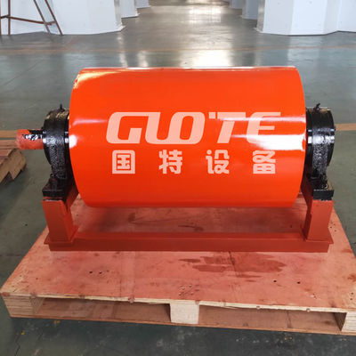 1200-5000 Gauss Seco separador magnético rotativo permanente tambor polea para transportador de cinta