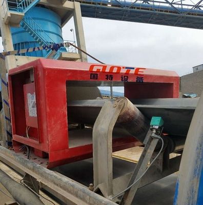 Detector de metales de cinta transportadora industrial controlada por PLC para madera y cemento de minería de carbón