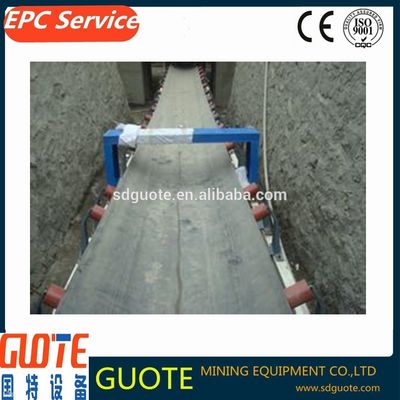 Detector de metales de cinta transportadora industrial controlada por PLC para madera y cemento de minería de carbón