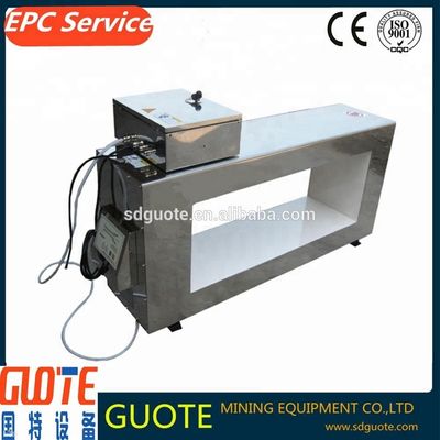 Detector de metales de cinta transportadora industrial controlada por PLC para madera y cemento de minería de carbón
