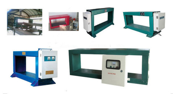 Detector de metales de cinta transportadora industrial controlada por PLC para madera y cemento de minería de carbón