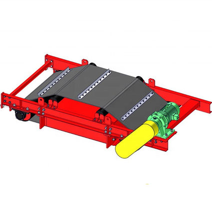 Separador de hierro de alta intensidad de limpieza automática en seco para separación magnética sobrebanda