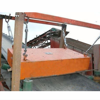 Capacidad de 0,1-35 kg/t/h Separador de hierro magnético permanente de alta rigidez para cinta transportadora