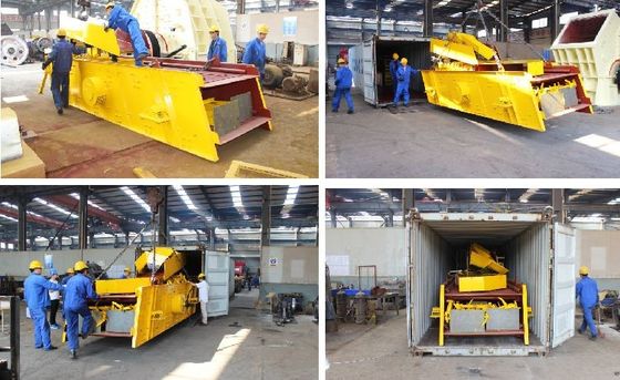 Provisión de inspección de vídeo 75kw Minería de pantalla de vibración lineal para la línea de trituración de piedra