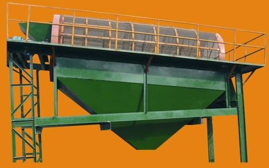Separación por gravedad pantalla de tambor para la máquina de coser antimonio de carbón químico de compost