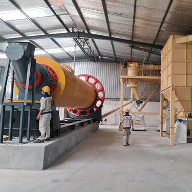Molino de bolas con clasificador de aire y forro de acero de alto cromo