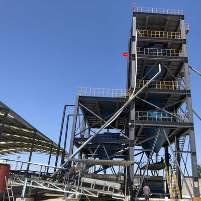 Planta completa de mejora de arena de silicio 100 toneladas Aumento del grado de SiO2 y eliminación de Fe203