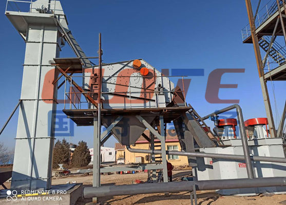 Planta de lavado de arena de silicio para el procesamiento de arena de tamaño Frac de 0,106-0,85 mm