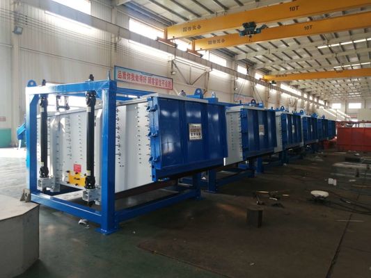 180-260 r/min Frecuencia 5 Separador de tamiz de pantalla vibratoria de cubierta con capacidad de 1-50 tph