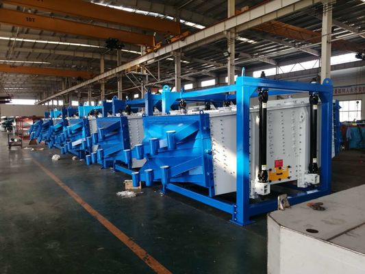 180-260 r/min Frecuencia 5 Separador de tamiz de pantalla vibratoria de cubierta con capacidad de 1-50 tph