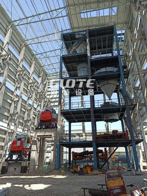 Línea de producción de arena de silicio 200T/H Planta de tamizado de lavado de arena y eliminación de hierro seco con 1