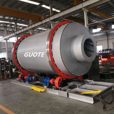 Secador rotativo controlado por PLC con certificación CE ISO para la máquina de secado de escoria de arena de mineral de carbón