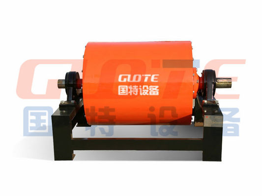 1200-5000 Gauss Seco separador magnético rotativo permanente tambor polea para transportador de cinta