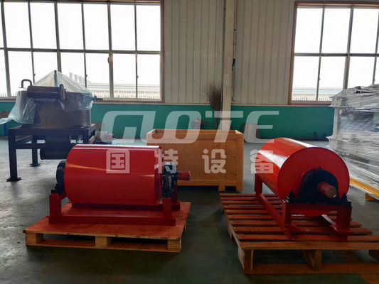 1200-5000 Gauss Seco separador magnético rotativo permanente tambor polea para transportador de cinta