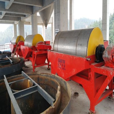 Separador de minerales de tambor Separador magnético húmedo para inspección de salida de vídeo en la minería de energía