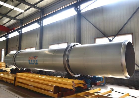 SUS304L Secador rotativo de arena de silicio de tambor 3 para una larga vida útil en la industria minera de energía