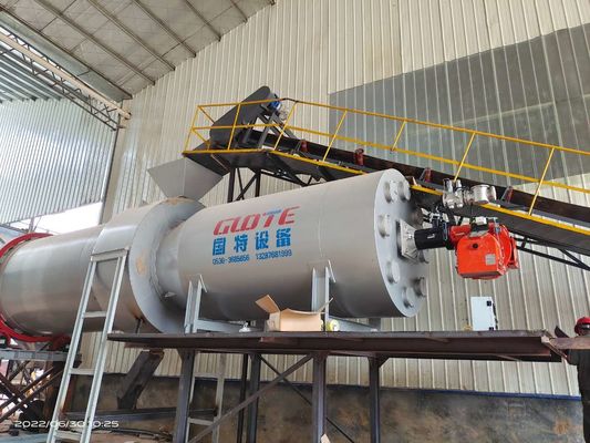 SUS304L Secador rotativo de arena de silicio de tambor 3 para una larga vida útil en la industria minera de energía