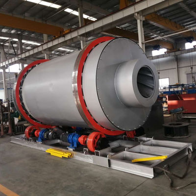 Arenas de calefacción por gas Tres secadores rotativos de tambor para materiales granulares y en polvo de 20-40 mm