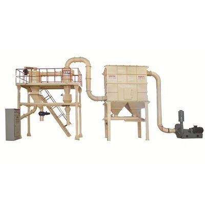 Separador esprial 325 malla de polvo seco 2-150 micrones clasificador de aire para clasificación vertical