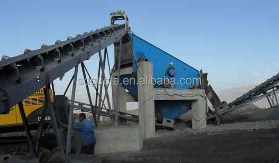 1986 KG Peso GUOTE Transportador de cinta de caucho plano inclinado para materiales de carbón y minería