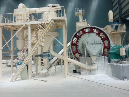 Sistema de trabajo continuo Molino de bolas de cerámica 2600 KG para moler en polvo de cuarzo 325 malla