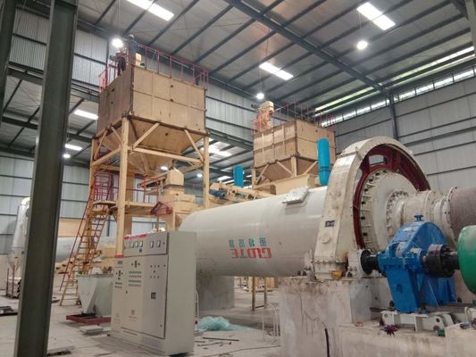 98% Capacidad Quartz arena en polvo máquina molino de molienda de bolas 5-12m longitud para productos