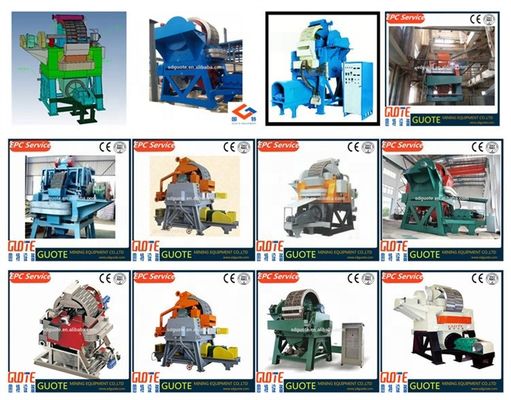 Separador magnético húmedo para la selección mineral de bentonita en la construcción de acero inoxidable