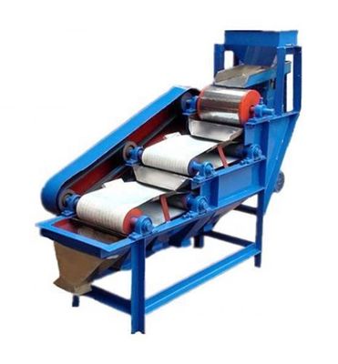 Separación magnética pequeña de baja intensidad seca de acero inoxidable de 2300 kg para mineral de hierro exportado