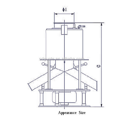2.2-5.5kw Separador de hierro de polvo seco electromagnético para líneas de productos de polvo de yeso