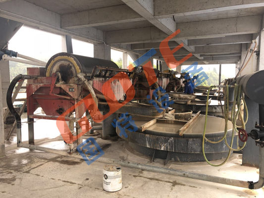 Maquinaria de minería avanzada Separador magnético de tambor de mineral de hierro con componentes de núcleo de motor