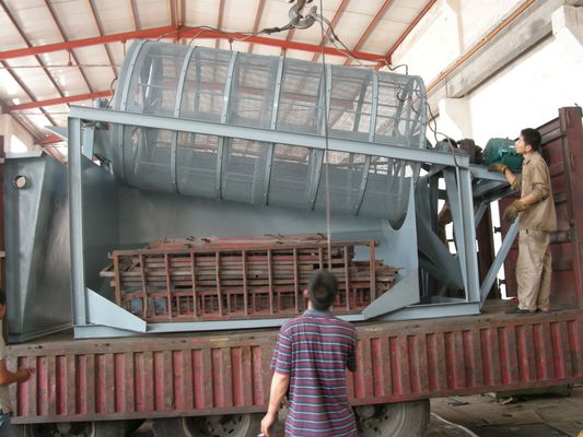 Sitio de tambor giratorio industrial para el tamizado automático de cenizas de carbón en la concentración minera