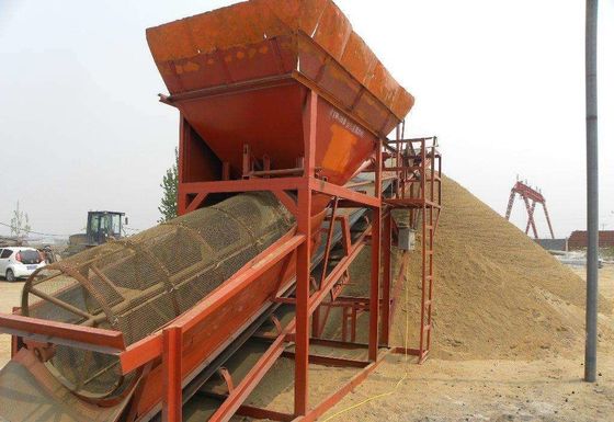 Sitio de tambor giratorio industrial para el tamizado automático de cenizas de carbón en la concentración minera
